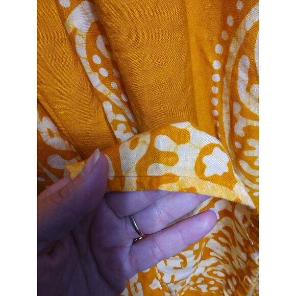 Raj Made in India long skirt Orange embroidered romantic flowy boho princess - Picture 10 of 10
